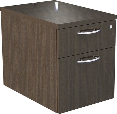 Alera SedinaAG 2-Drawer Vertical File Cabinet, Letter/Legal Size, Lockable, 19H x 15.38W x 22D, Espresso (ALESE551622ES)
