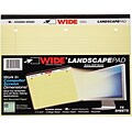 Roaring Spring Paper Products Landscape Format Writing Pad, 11x9.5, 75 Sheets/Pad, Canary, College Ruled, Recycled 20 lb Paper