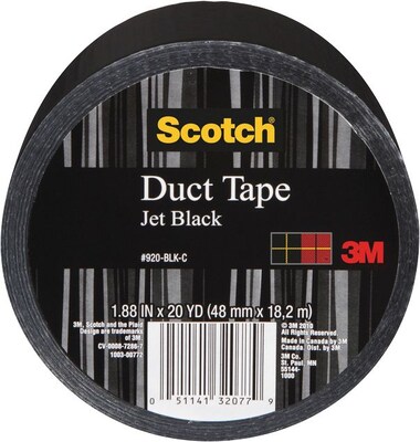 Scotch® Duct Tape, 1.88" x 20 yds., Black (920-BLK-C)