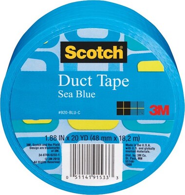 Scotch® Duct Tape, 1.88 x 20 yds., Blue (920-BLK-C)