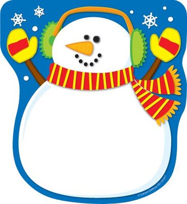 Carson-Dellosa Snowman Notepad