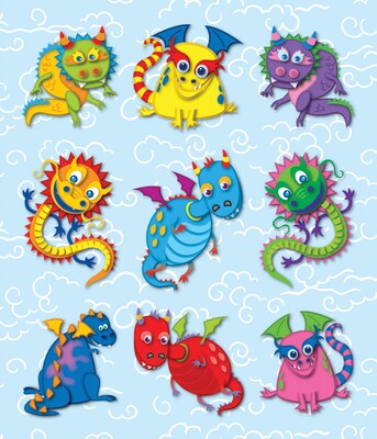 Carson-Dellosa Dragons Prize Pack Stickers
