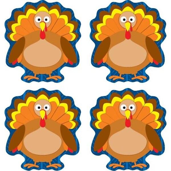 Carson-Dellosa Turkeys Shape Stickers
