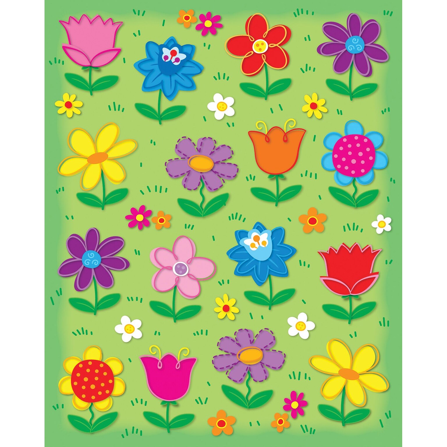 Carson-Dellosa Flowers Shape Stickers