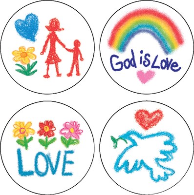 Carson-Dellosa Faith Shape Stickers