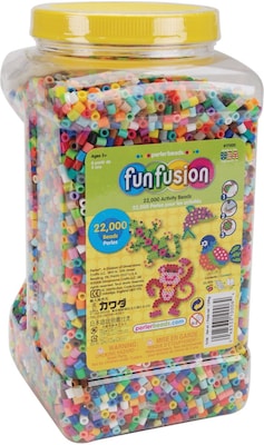 Perler Fun Fusion Activity Beads, Multi Mix, 22,000 Beads per Container (17000)