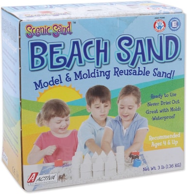 Activa Scenic Sand Beach Sand 3 Pounds-White