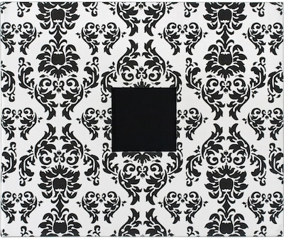 American Crafts® Patterned 3-Ring Album, 12 x 12, Black & White Damask