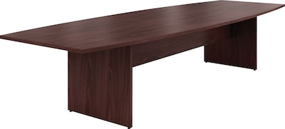 HON® Preside® Laminate Boat-Shaped Conference Tabletop, Mahogany, 1.13H x 72W x 36D