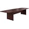 HON® Preside® Laminate Boat-Shaped Conference Tabletop, Mahogany, 1.13H x 72W x 36D