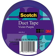 Scotch® Duct Tape, 1.88 x 20 yds., Purple (920-BLK-C)