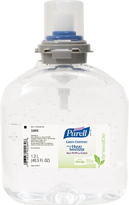 Purell® BioPreferred Hand Sanitizers, TFX™ Gel Refill, 1200ml