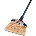 O-Cedar Commercial Maxi-Angler Broom, Polystyrene Bristles, 51 Aluminum Handle, Black, 4/Ctn
