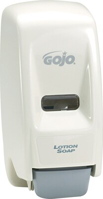 Gojo Plastic Soap Dispenser, Ceramic White