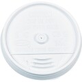 Dart® Plastic Sip-Thru Lid for 16 oz. Hot/Cold Foam Cups; White; 1000/Carton