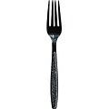 Solo Guildware® Plastic Fork, Heavy-Weight, Black, 1000/Carton (GDR5FK-0004)