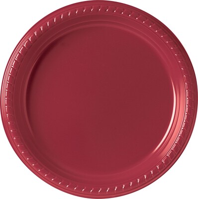 Solo® Plastic Party Plate; 9; Red; 500/Carton