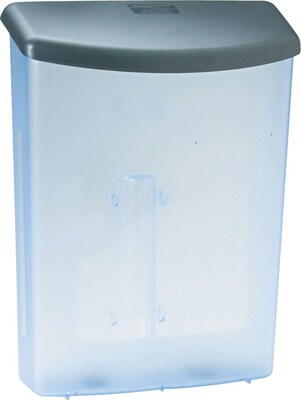 deflecto-o® 13 1/8"H x 10"W x 4 1/2"D Break-Resistant Plastic Outdoor Literature Box; Black/Clear