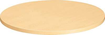 Self-Edge Round Hospitality Table Top, 30 Dia., Natural Maple