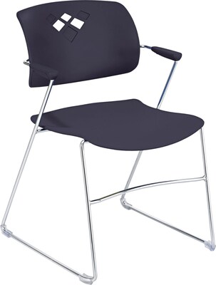Safco Veer Office Chair, Black, 4/Carton (4286BL)