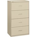 basyx® by Hon 400 19 1/4D 4 Drawer Lateral File, Putty