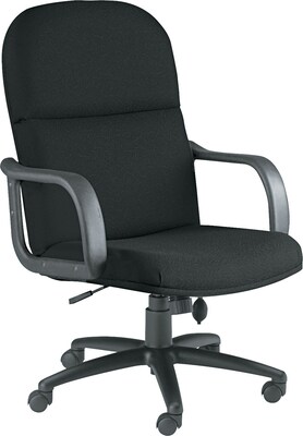 Mayline® Big And Tall Executive Swivel/Tilt Acrylic Chair With Polyurethane Arms; Black