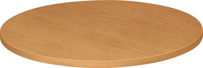 HON® Hospitality Self-Edge Tables, Round Table Top, Harvest Oak, 36