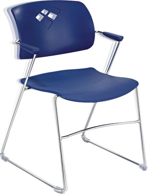 Safco Veer Office Chair, Blue, 4/Carton (4286BU)