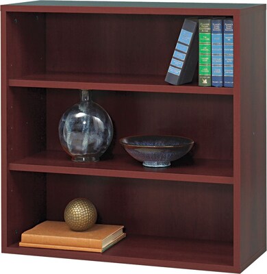 Safco® Après? Laminated Compressed Wood Open Bookcase; 29 3/4H x 29 3/4W; Mahogany