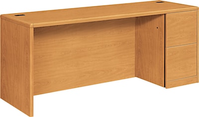 HON® 10700 Series Office Collection in Harvest, Single, Right, Full-Height Pedestal Credenza