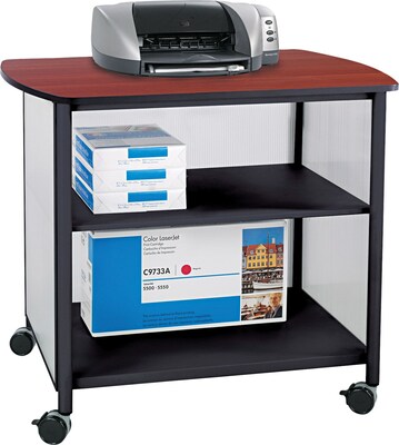 Safco Impromptu 3-Shelf Metal Machine Stand, Cherry (1858BL)