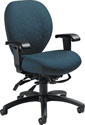 Global Mallorca? Mid Back Multi-Tilt Chair; Atmosphere Blue