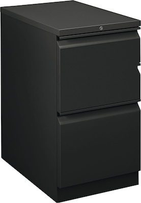 HON Flagship 2-Drawer Mobile Vertical File Cabinet, Letter Size, Lockable, 28H x 15W x 22.875D, B