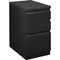HON Flagship 2-Drawer Mobile Vertical File Cabinet, Letter Size, Lockable, 28"H x 15"W x 22.875"D, Black (H18823RLP)