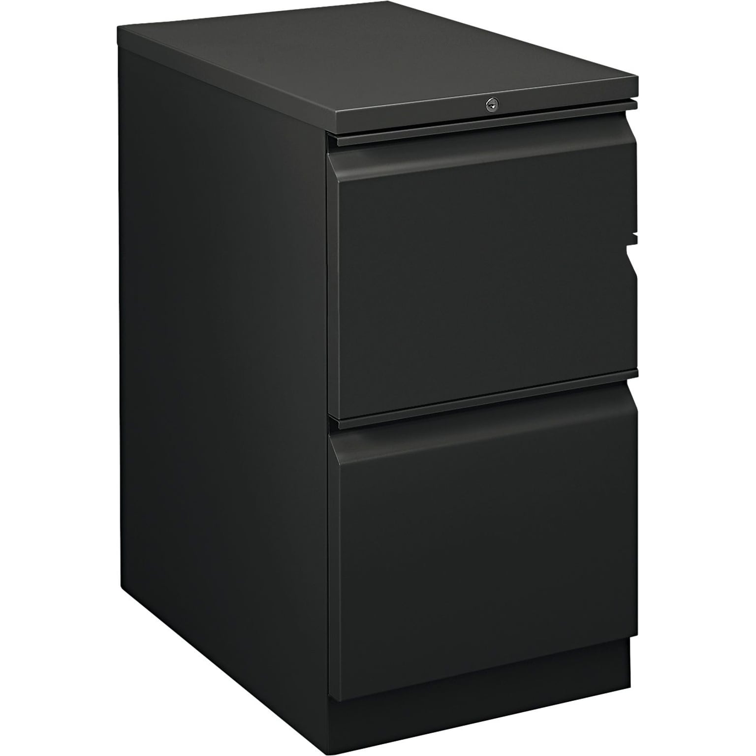 HON Flagship 2-Drawer Mobile Vertical File Cabinet, Letter Size, Lockable, 28H x 15W x 22.875D, Black (H18823RLP)