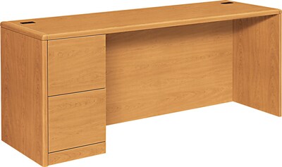 HON® 10700 Series Office Collection in Harvest, Sngl Lt Pedestal Credenza, Full-Height Pedestals