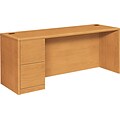 HON® 10700 Series Office Collection in Harvest, Sngl Lt Pedestal Credenza, Full-Height Pedestals