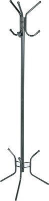 Safco® Ball-Tipped Six-Hook Metal Costumer; Black