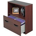 Safco® Apres Laminated Wood Collection in Mahogany Finish; 30W File Drawer Cabinet