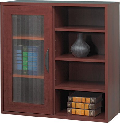 Safco® Apres Laminated Wood Collection in Mahogany Finish; 29-3/4W Single-Door Cabinet