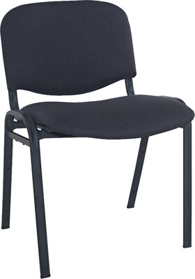 Alera™ Reception Style Stacking Chairs; Black