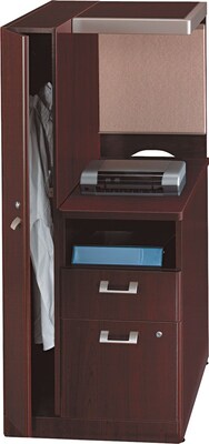 Bush® Quantum? 53H x 23 1/8W x 23 1/2D Short Left Storage Tower; Harvest Cherry