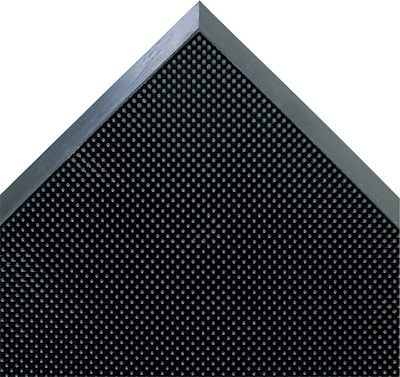 Crown Mat-A-Dor Rubber Entrance/Scraper Mat, 32L x 24W, Black