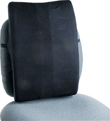 Safco Remedease Polyester Full-Height Back Support, Black (71301)