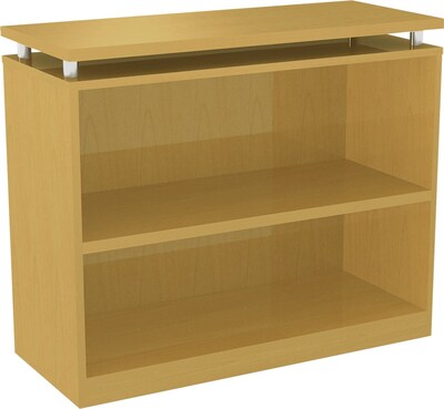 Alera® 2-Shelf SedinaAG Series Woodgrain Laminate Bookcase; Maple