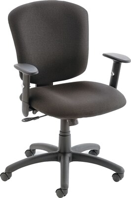 Global® Supra X 100% Polypropylene Mid Back Task Chair; Asphalt