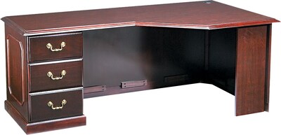 DMi® Governor?s Executive Solid Hardwood Base Left Corner U Workstation Credenza; 72W