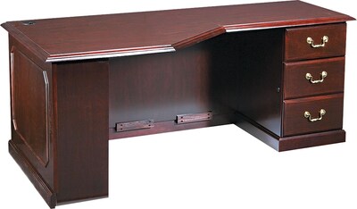 DMi® Governor?s Executive Solid Hardwood Base Right Corner U Workstation Credenza; 72W