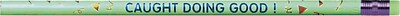 Moon Products Woodcase Pencil, HB-Soft, No. 2 Lead, Green Barrel, Caught Doing Good, 12/Pack
