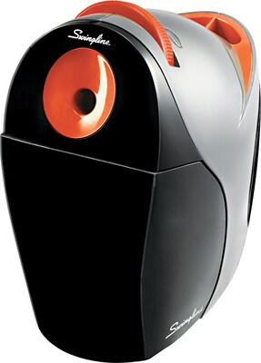 Swingline® Optima® Electric Pencil Sharpener, Black/Orange, Lifetime Warranty